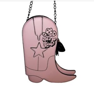 Western Cowgirl boot shaped crossbody purse